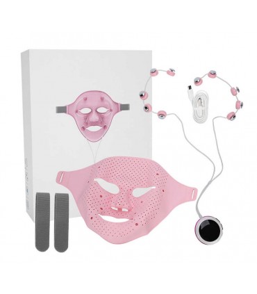 Masque massant vibration 3D en silicone - Masque massage électrique