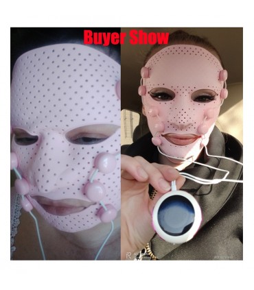 Masque massant vibration 3D en silicone - Masque massage électrique