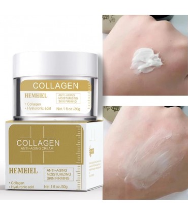 Crème Collagène - Crème visage anti-âge anti-rides anti-vieillissement (30g)