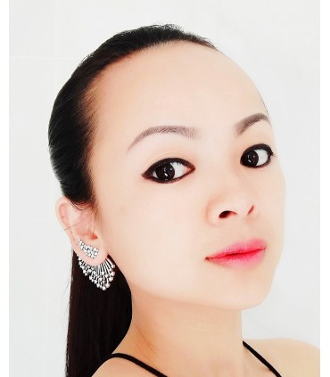 Boucle d'oreille tendance 4cm (1 pièce)