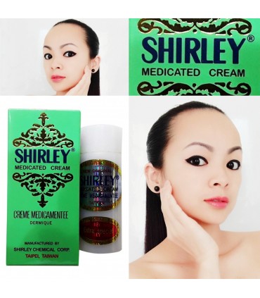 Crème Shirley éclaircissante blanchiment anti-acné - Crème visage Shirley 10g