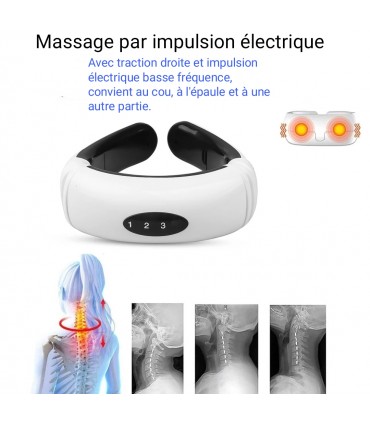 Masseur de cou et dos vibration 3D