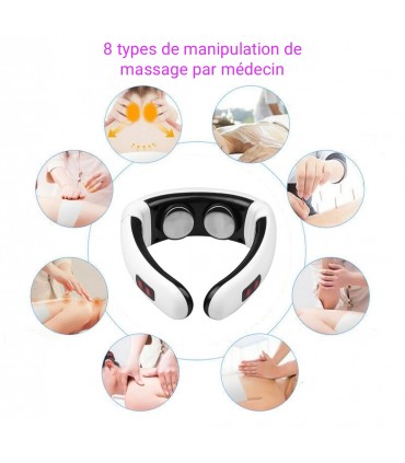 Masseur de cou et dos vibration 3D