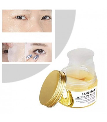 Maque contour yeux Rétinol - Masque patch yeux -Masque hydratant naturel - Masque en tissu ( 50 pièces )