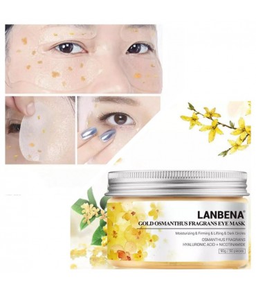 Masque yeux Or Osmanthus Fragrans - Masque patch yeux -Masque hydratant naturel - Masque en tissu ( 50 pièces )