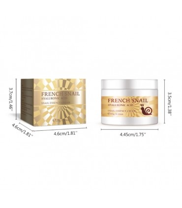 Crème Bave d'Escargot & Acide Hyaluronique - Crème visage anti-âge anti-rides nourrissant (25g)