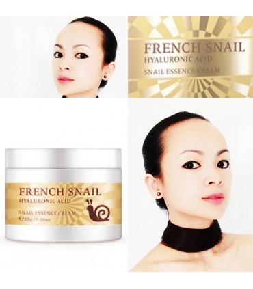 Crème Bave d'Escargot & Acide Hyaluronique - Crème visage anti-âge anti-rides nourrissant (25g)