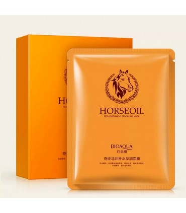 Masque Huile de Cheval - Masque hydratant naturel - Masque en tissu 30g