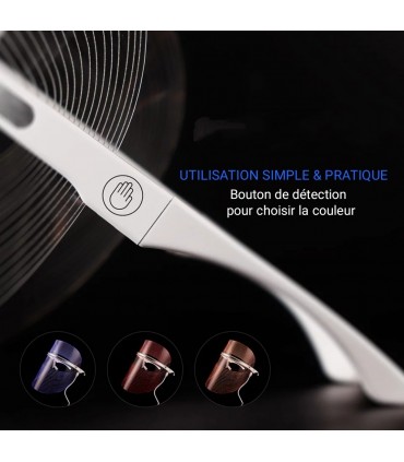 Masque de beauté luminothérapie LED 3D en 3 couleurs de lumières soin du visage anti-âge anti-rides