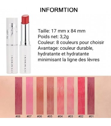 Rouge à lèvres Handaiyan - Rouge à lèvres mat longue durable (3,2g)