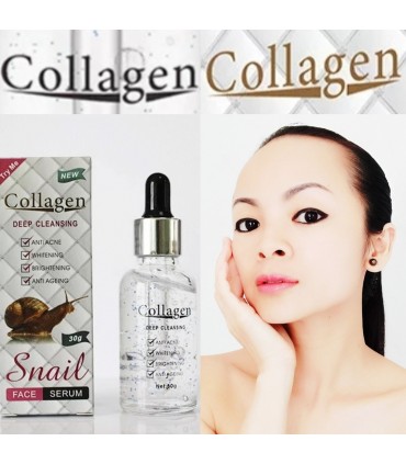 Sérum Collagène & Bave d'Escargot - Sérum visage anti-âge anti-rides anti-acné 30ml