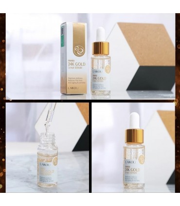 Sérum Bave d'Escargot & Or 24K - Sérum visage anti-âge anti-rides éclaircissements 15ml