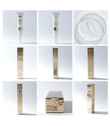 Crème contour yeux bave d'escargot et Ginseng - Crème pour les yeux Escargot Ginseng ( 30g )