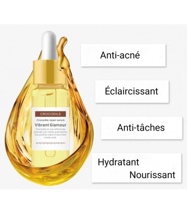 Sérum Crocodile - Sérum visage anti-acné anti- vieillissement répare la peau 15ml