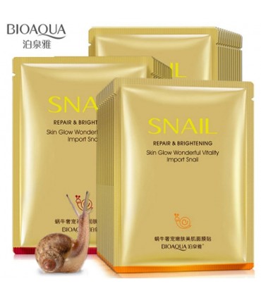 Masque bave d'Escargot - Masque hydratant naturel - Masque en tissu 30g