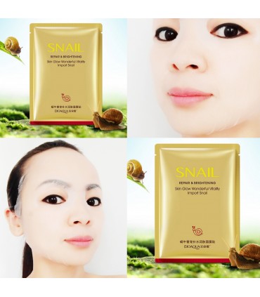 Masque bave d'Escargot - Masque hydratant naturel - Masque en tissu 30g