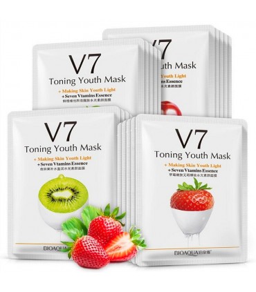 Masque Fraise - Masque hydratant naturel - Masque en tissu 30g