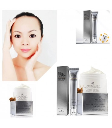 Routine soins visage Peptide Escargot  - Ensemble soin visage anti-âge anti-rides anti-acné (2 pièces)