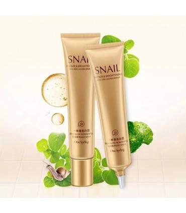 Routine soins visage Bave Escargot  - Ensemble soin visage éclaircissant raffermissant hydratant (2 pièces)