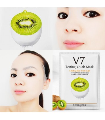 Masque Kiwi - Masque hydratant naturel - Masque en tissu 25ml