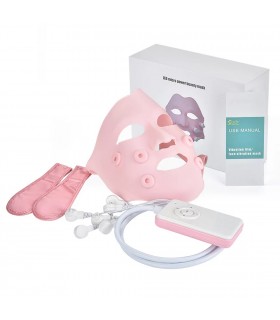 Masque massant vibration 3D en silicone - Masque massage électrique