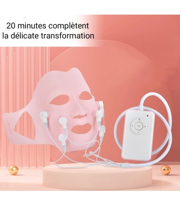 Masque massant vibration 3D en silicone - Masque massage électrique