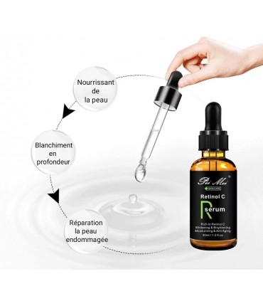 Sérum Rétinol C - Sérum visage éclaircissant anti-tâche hydratant
