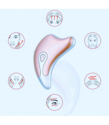 Appareil anti-rides LED 3D en 2 couleurs de lumières massages pour le visage et le cou