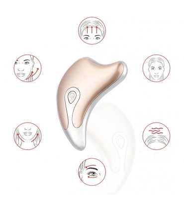 Appareil anti-rides LED 3D en 2 couleurs de lumières massages pour le visage et le cou