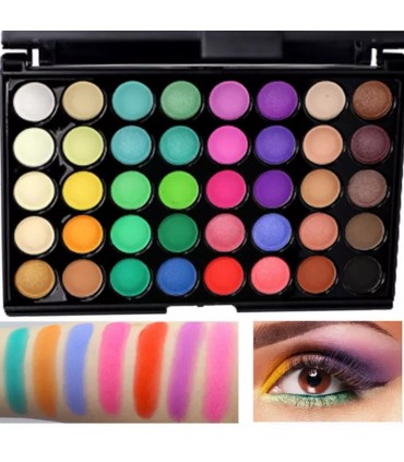 Palette d'ombres à paupières de 40 couleurs
