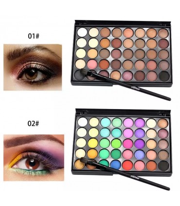 Palette d'ombres à paupières de 40 couleurs