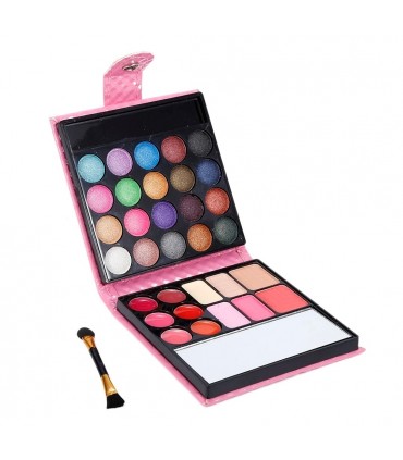 Palette d'ombres à paupières et lèvres de 32 couleurs abec miroir
