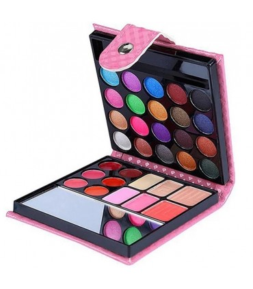 Palette d'ombres à paupières et lèvres de 32 couleurs abec miroir