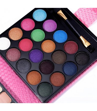 Palette d'ombres à paupières et lèvres de 32 couleurs abec miroir