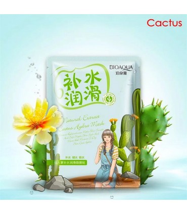 Masque Cactus - Masque hydratant naturel - Masque en tissu 30g