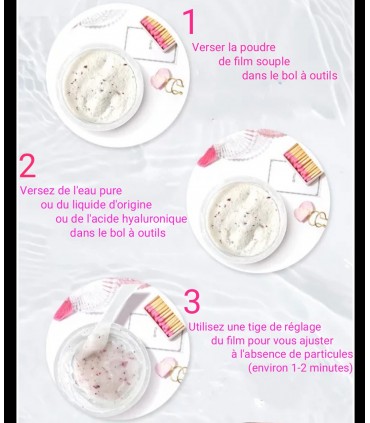 Masque en poudre Argent - Masque visage à la poudre - Masque de la poudre 15g