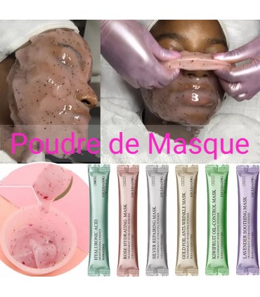 Ensemble lot de 7 masque en poudre différents - Masque visage à la poudre - Masque de la poudre 7pcs x 15g