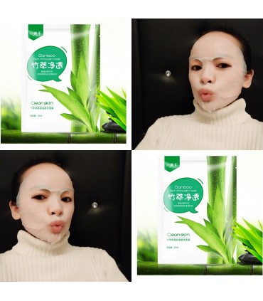 Masque Bambou - Masque hydratant naturel - Masque en tissu 25ml