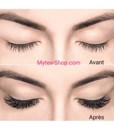 Faux cils magnétiques 3D réutilisable 1 paire ( 4 pièces )