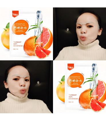 Masque Orange - Masque hydratant naturel - Masque en tissu 25ml