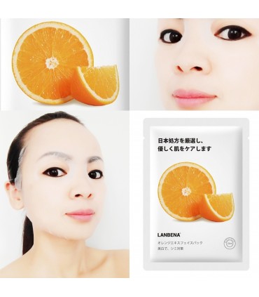 Masque Orange - Masque hydratant naturel - Masque en tissu 25ml