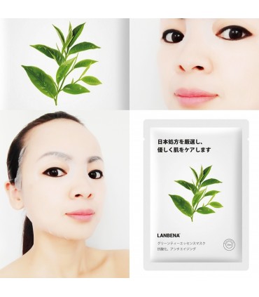 Masque Thé Vert - Masque hydratant naturel - Masque en tissu 25ml