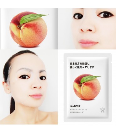 Masque Pêche - Masque hydratant naturel - Masque en tissu 25ml