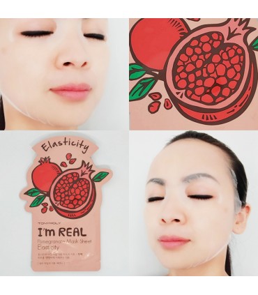 Masque Tony Moly - Masque Grenade - Masque hydratant naturel - Masque en tissu 21ml