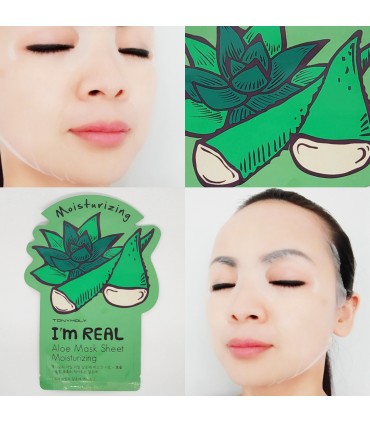 Masque Tony Moly - Masque Aloe Véra - Masque hydratant naturel - Masque en tissu 21ml