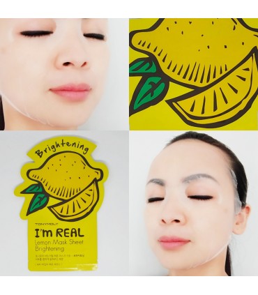 Masque Tony Moly - Masque Citron - Masque hydratant naturel - Masque en tissu 21ml