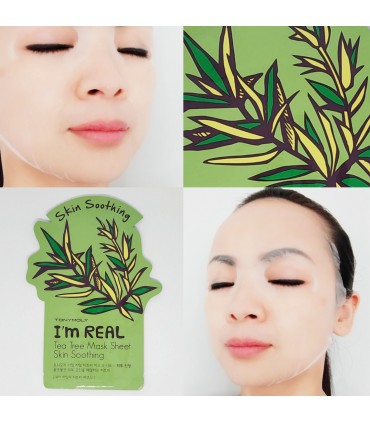 Masque Tony Moly - Masque Thé Vert - Masque hydratant naturel - Masque en tissu 21ml