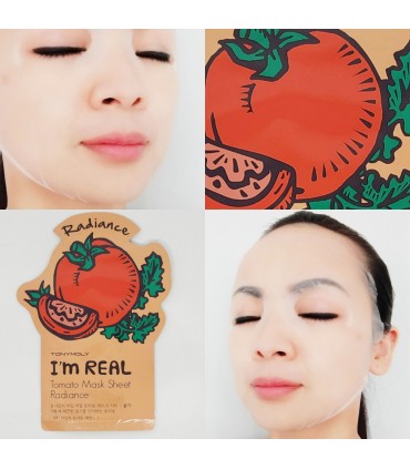 Masque Tony Moly - Masque Tomate - Masque hydratant naturel - Masque en tissu 21ml