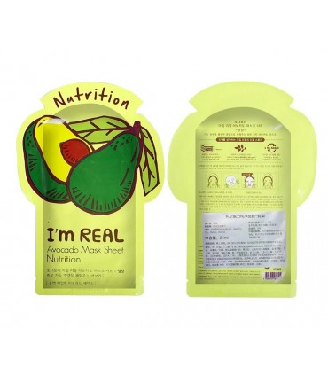 Masque Tony Moly - Masque Avocat - Masque hydratant naturel - Masque en tissu 21ml