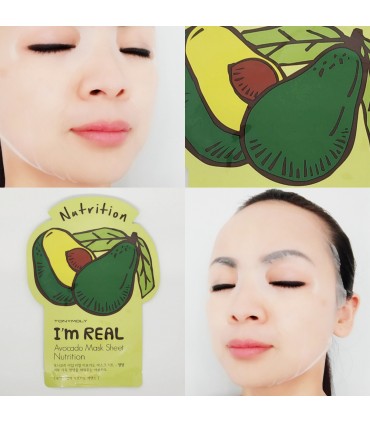 Masque Tony Moly - Masque Avocat - Masque hydratant naturel - Masque en tissu 21ml